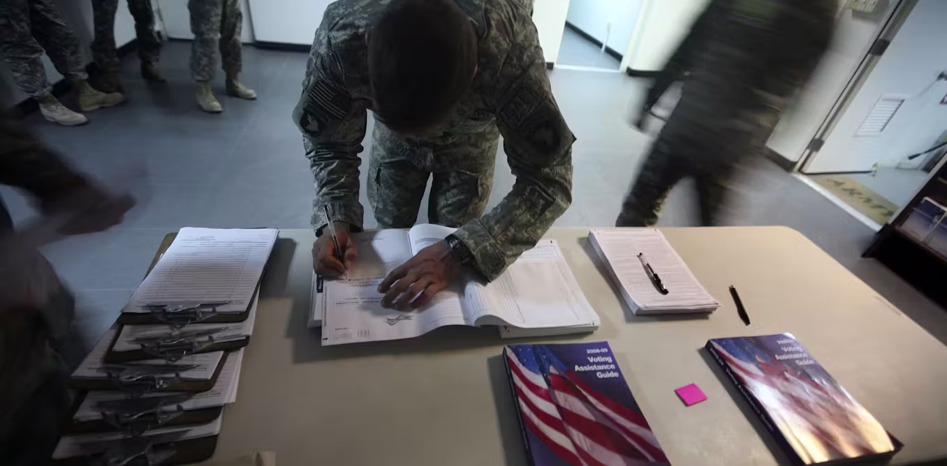 Military voters were at the heart of the Supreme Court’s mail‑in ballot decision