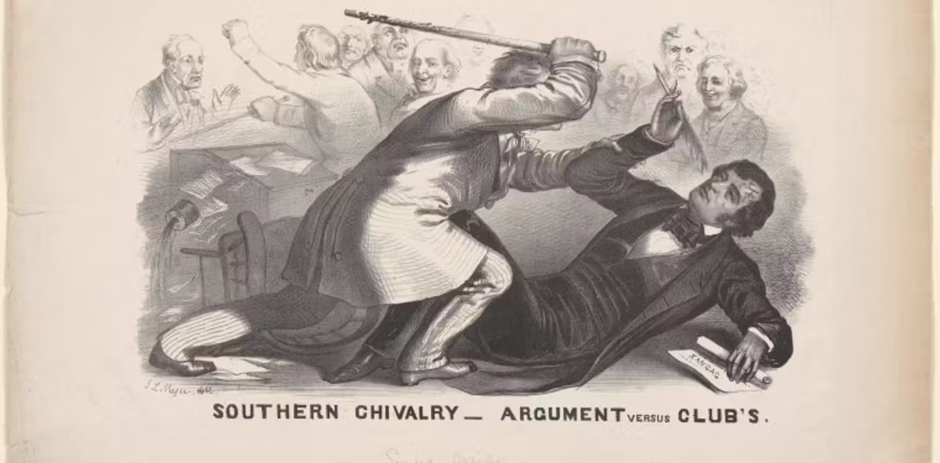 When a congressman beat a senator unconscious, America confronted the limits of free speech