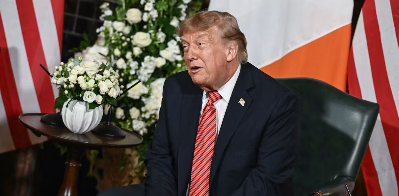Trump’s thumbs‑up to Irish reunification breaks with precedent, but evokes earlier age of White House support